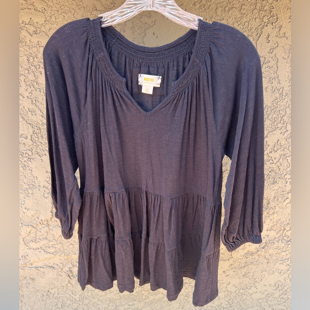 Maeve Isola Tiered Babydoll Top